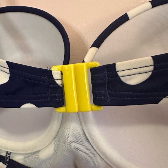 Boden Blue and White Polka Dot Bikini Top 36A - Picture 4 of 6